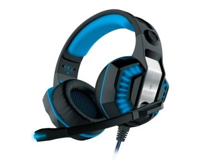 BERSERKER GAMING Casque Gaming Berserker Freyr Usb 7,1 avec Vibration+Led Noir / Bleu 