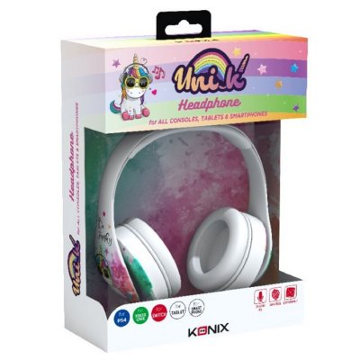 KONIX Casque Gaming filaire  Be Funky Licorne 