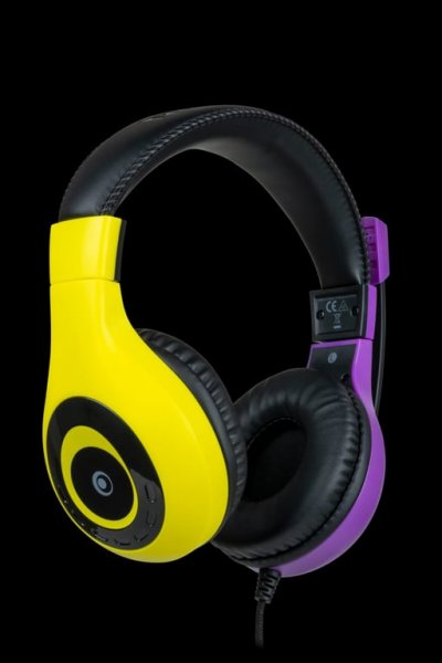 NACON Casque Gaming Filaire V1 Jaune et Violet Nintendo Switch