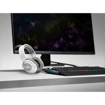 CORSAIR Casque Gaming HS55 SURROUND Casque Avec fil - Blanc