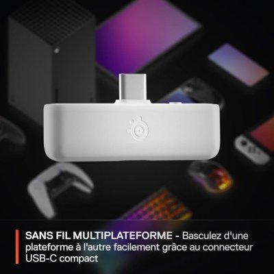 STEELSERIES Casque Gaming Sans fil -  - Arctis Nova 5X - Blanc 