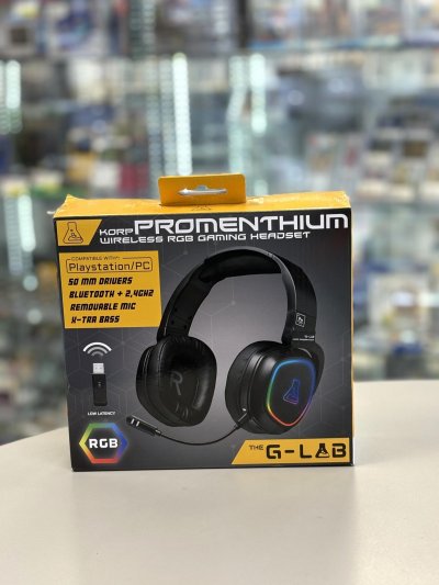 THE G LAB Casque Gaming sans fil The G-Lab Korp Promenthium Bluetooth Noir