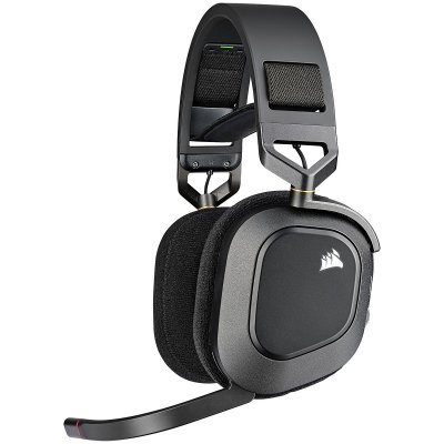 CORSAIR Casque Gaming sans fil Wifi  HS80 RVB Noir carbone 