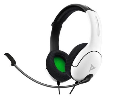 PDP Casque gaming st&eacute;r&eacute;o filaire  LVL40 Blanc pour Xbox 