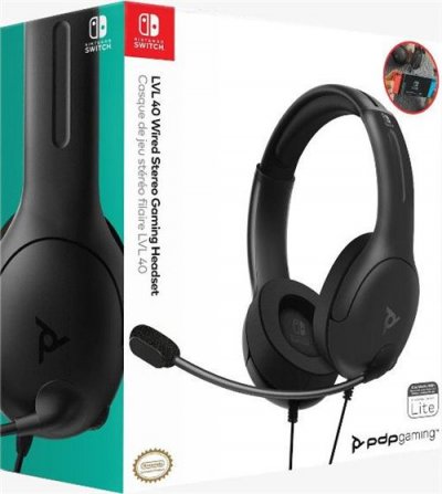 PDP Casque Gaming St&eacute;r&eacute;o filaire  LVL40 Noir 