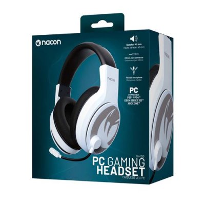 NACON Casque Gaming St&eacute;r&eacute;o Pcgh-120 Blanche 