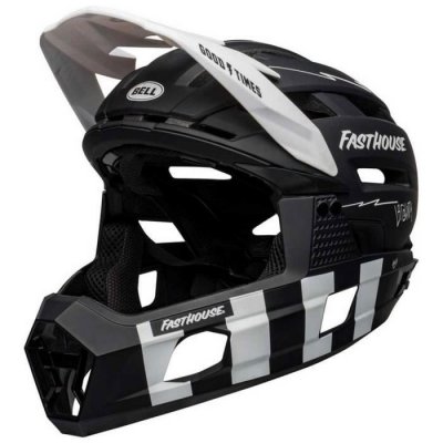 BELL Casque integral  super air r mips fasthouse noir blanc 2022