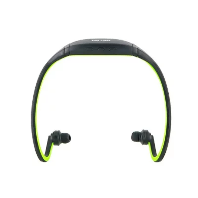 YONIS Casque MP3 sport sans fil lecteur audio running v&eacute;lo vert 4 Go