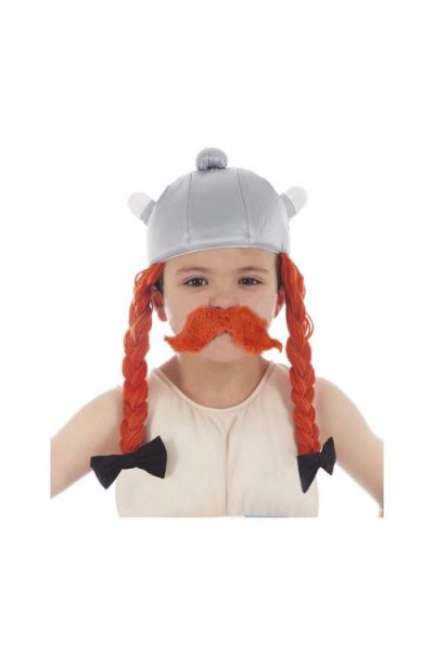 CHAKS Casque Ob&eacute;lix&copy; Tissu Enfant - Gris - Taille Unique