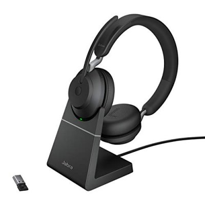 JABRA Casque PC -  - Evolve2 65 - Sans Fil - Certifi&eacute; Microsoft Teams - Noir