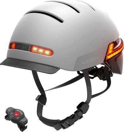 LIVALL Casque pour Trottinette &eacute;lectrique Quick Media  BH51M L Gris
