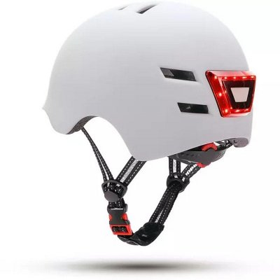 YOUIN Casque pour trottinette &eacute;lectrique  ma1011 led blanc