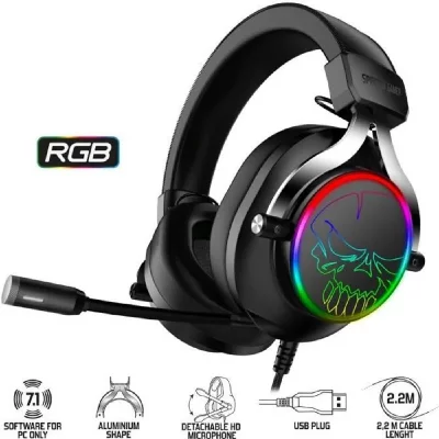 SPIRIT OF GAMER Casque RGB XPERT H600 7.1 Virtuel sur PC et compatible Switch, PS5 / PS4, XBOX SERIES X S / XBOX ONE
