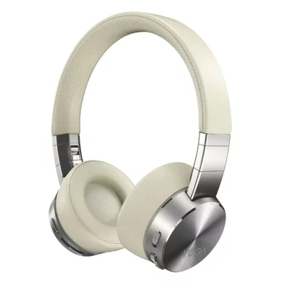 LENOVO Casque sans fil Bluetooth &agrave; r&eacute;duction de bruit  Yoga Beige 