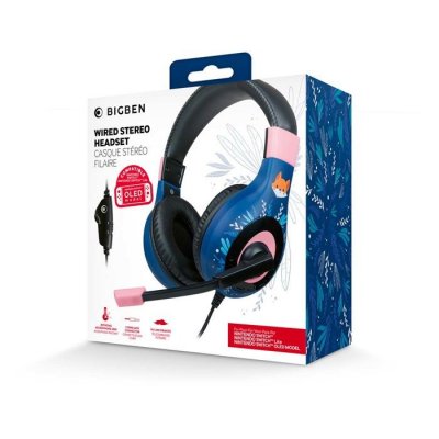 NACON Casque St&eacute;r&eacute;o Filaire Pour Nintendo Switch, Lite Et Oled, Motif Renard