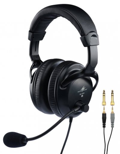 MONACOR Casque st&eacute;r&eacute;o professionnel avec micro serre-t&ecirc;te dynamique BH-009