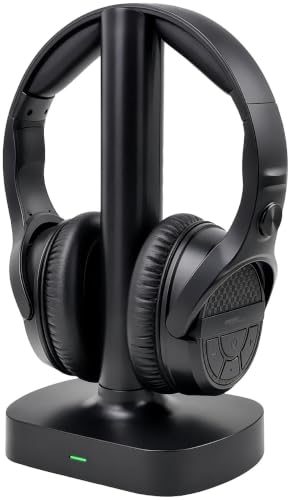 AUVISIO Casque st&eacute;r&eacute;o sans fil avec processeur de signal num&eacute;rique OK-320