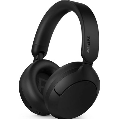 PHILIPS Casque TAH6000 Sans Fil Circum-aural R&eacute;duction Bruit 80h Autonomie Noir