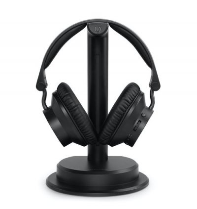 MUSE Casque TV  M-285 CTV avec base de chargement et d'&eacute;mission Bluetooth Noir 