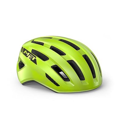 MET Casque V&eacute;lo Urbain  Miles Mips - Fluo Yellow / Glossy - Taille M/L