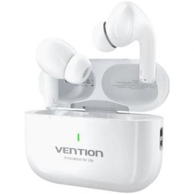 VENTION Casque  sans fil Bluetooth 5.4 avec autonomie 6h, tactile, blanc IPX4