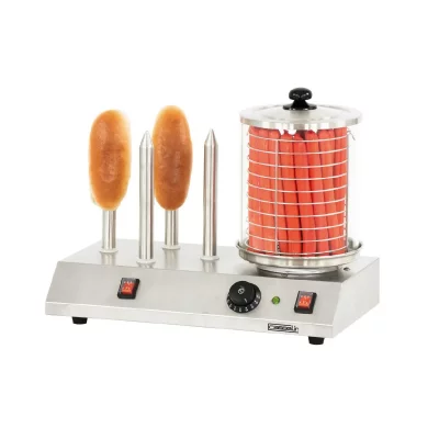 CASSELIN  CMH1B Appareil &agrave; hot dog &eacute;l&eacute;ctrique 4 plots