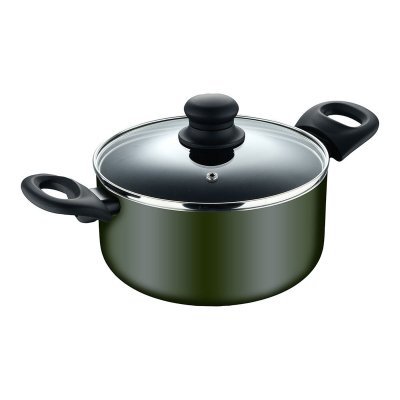 SAN IGNACIO Casserole Avec Couvercle  Experto Noir Vert &Oslash; 20 Cm