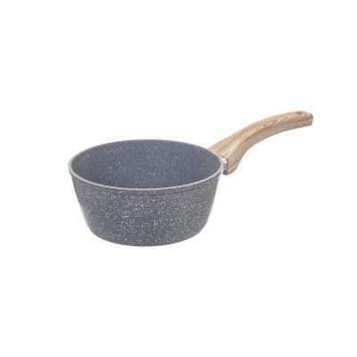 FIVE SIMPLY SMART Casserole en aluminium - D. 16 cm - Effet pierre grise