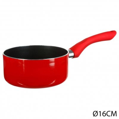 PARIS PRIX Casserole en alumunium ""essentielle"" 16cm rouge