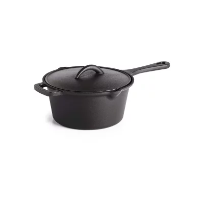 NAPOLEON Casserole en fonte &Oslash; 18 cm avec couvercle et c&ocirc;t&eacute;s verseurs Napol&eacute;on