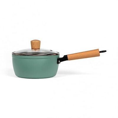 LIVOO Casserole wood line en aluminium vert
