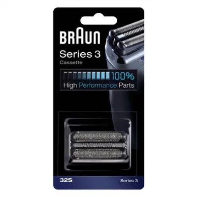 BRAUN Cassette de rasage 32s series3. Argent reference : 81387956