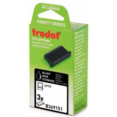 TRODAT Cassette ref 6/4915 encree noir - Blister de 3