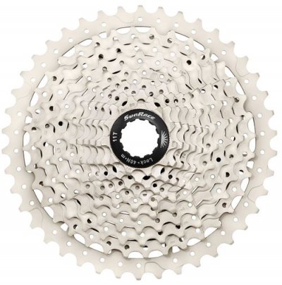 SUNRACE Cassette  MS8 (rapport large, 11 vitesses) - 11-42t Argent&eacute;
