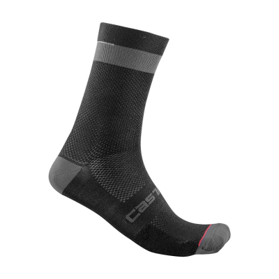 CASTELLI  - Alpha 18 Sock - Chaussettes v&eacute;lo Black / Dark Gray - XXL