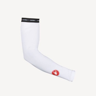 CASTELLI  - UPF 50+ Light Arm Sleeves - Manchettes taille XL, blanc