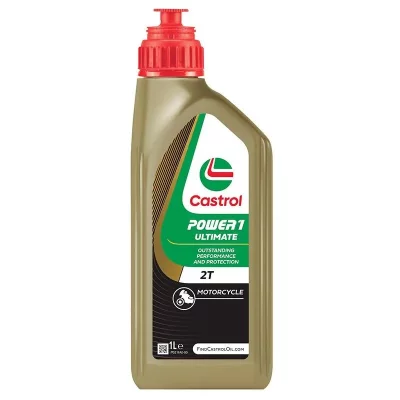 CASTROL  POWER1 RACING 2T, Huile Deux-Roues Moteur 2 temps, 1L
