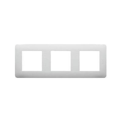 DEBFLEX Casual plaque 3 postes horizontale ou verticale blanc - Blanc brillant
