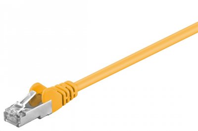 GENERIQUE CAT 5e C&acirc;ble de Liaison, F/UTP, Jaune, 0.5m Longueur de C&acirc;ble
