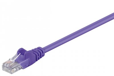 GOOBAY CAT 5e C&acirc;ble de Liaison, U/UTP, Violet, 0.5 m Longueur