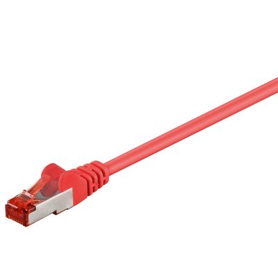 GOOBAY CAT 6 C&acirc;ble de Liaison, S/FTP (PiMF), Rouge, 2m Longueur de C&acirc;ble