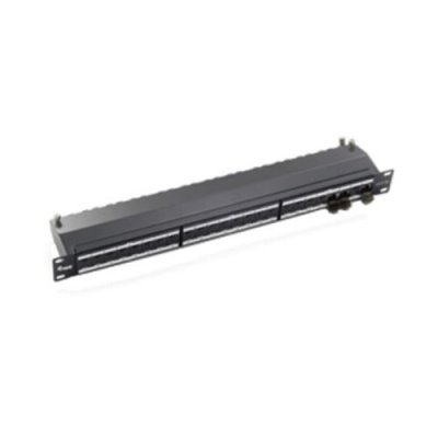 UNISEX CAT.6A patch panel 24-PORT 1HE 19 lichtgrau (RAL7035) 0326524 - Equip