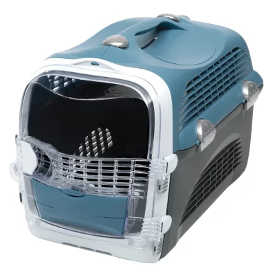 CATIT CAT IT Cage de transport Cabrio - Bleu gris - Pour chat