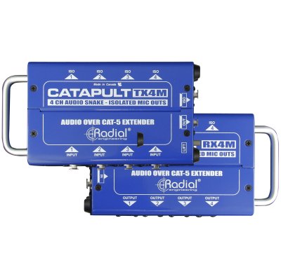 RADIAL CATAPULT-RX4M - Multipaire r&eacute;cepteur 4 XLR niveau micro