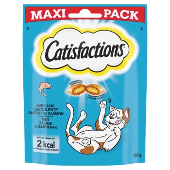 CATISFACTIONS  friandise au saumon pour chat 4 x 180g