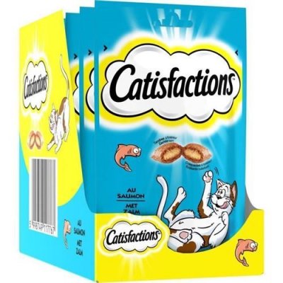  CATISFACTIONS Friandises au saumon - Pour chat et chaton - 60 g x6