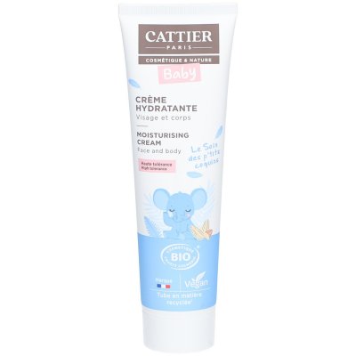 CATTIER  Baby Cr&egrave;me Hydratante Visage Corps Peaux Sensibles 100ml