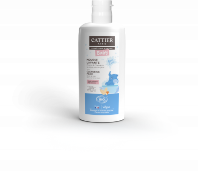 CATTIER  B&eacute;b&eacute; mousse lavante cheveux & corps bio flacon 150ml