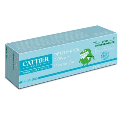 CATTIER  Dentifrice 7 ans + go&ucirc;t menthe tube 50ml