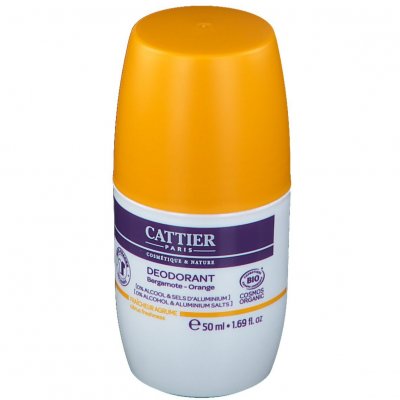 CATTIER  D&eacute;odorant Fra&icirc;cheur Agrume Roll-On Bio 50ml